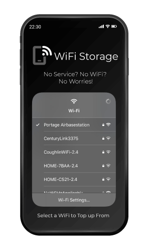 WiFi Storage Top Up